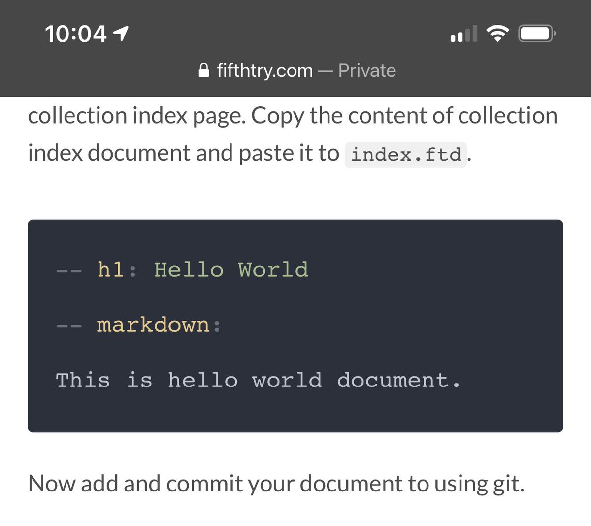 Added syntax colouring support for .ftd files (not yet in editor, only in code blocks).