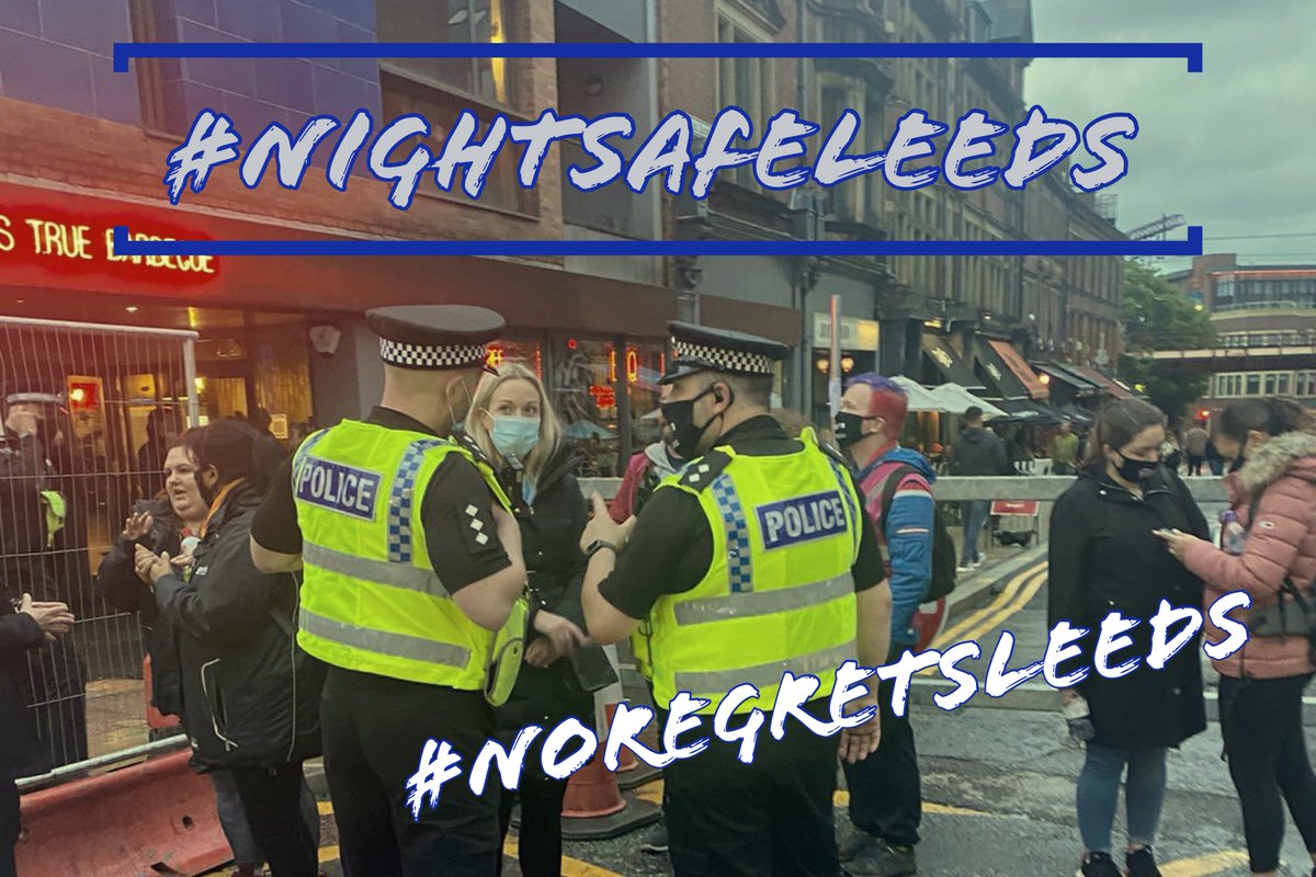 We’re about to start the second evening of #NightSafeLeeds - partnership working across multiple agencies all focused on helping you enjoy a safe night out with #NoRegretsLeeds ❤️ #TogetherLeeds #BeSafeFeelSafe #Leeds