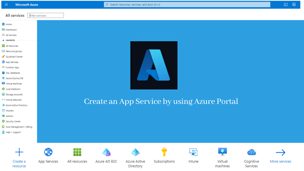jssuthahar's tweet photo. #MicrosoftAzure: Create an App Service by using #AzurePortal

https://t.co/7shhdZQkIC

#MicrosoftLearn #msdevbuild #dotnetcore #MSBuild #msbuild2021 https://t.co/YAMAtgGuQh