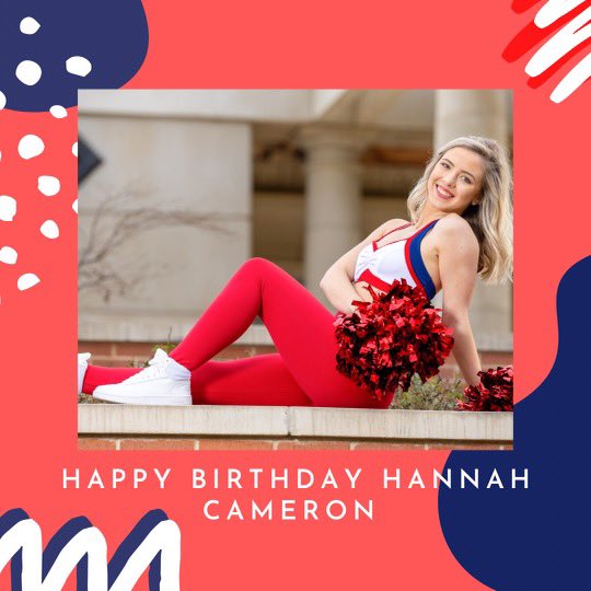 Happy 19th birthday to the beautiful Hannah Cameron!! We love you and hope you have an amazing day! ❤️💙