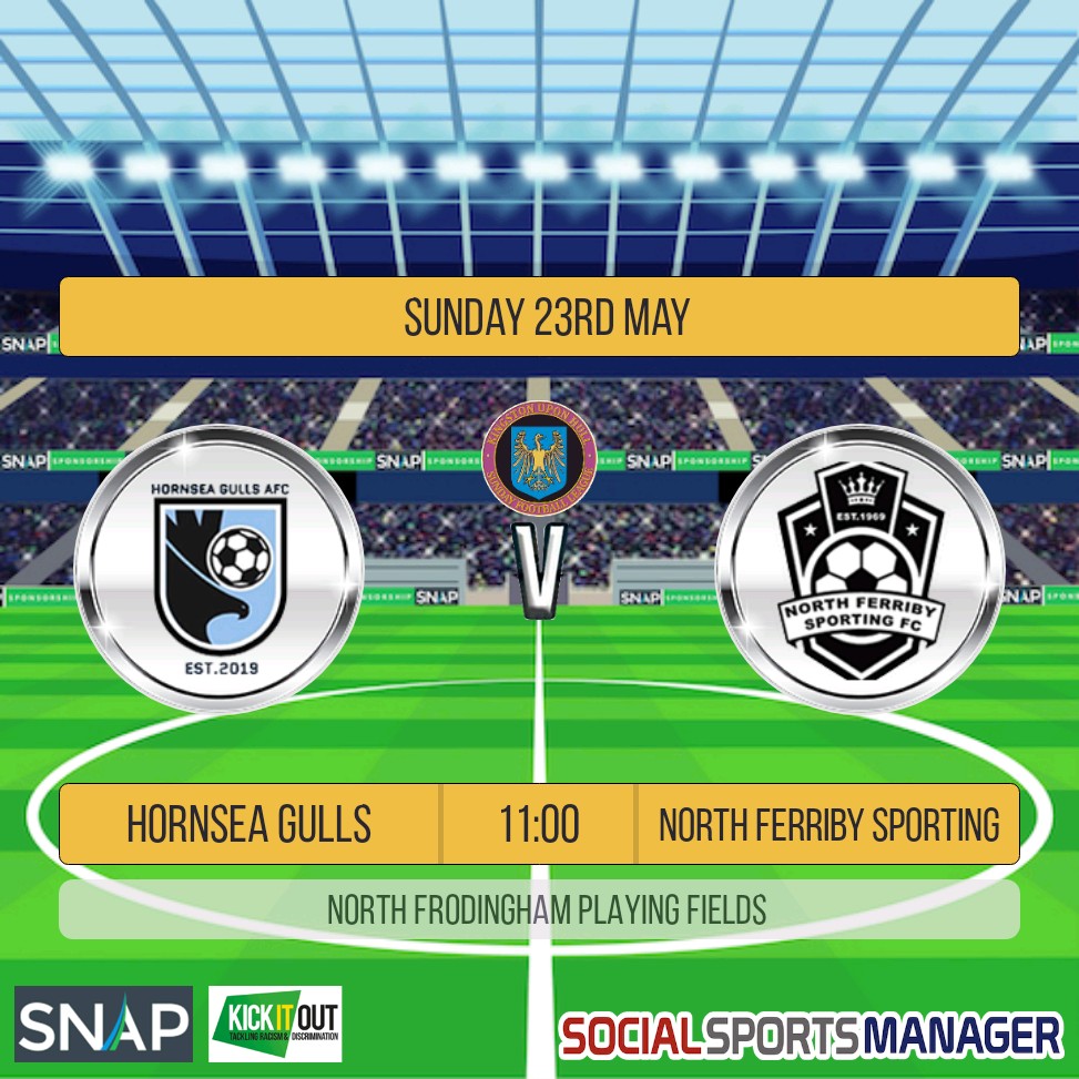 Tomorrow morning we have <a href="/NorthSporting/">North Ferriby Sporting</a> for our home fixture. However we've moved the game to North Frodingham. 
The Boys are looking to continue the title charge with another win ⚽️