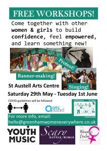 ScaryLittleGs's tweet photo. 📣ONE WEEK TO GO St Austell! 

🌞Over the bank holiday weekend we've got FREE Lyrical Revolutions workshops (29th 30th 31st May + 1st June)

☮️Whether it’s singing, banner-making or the art of protest - there's something for all, old and young. 

https://t.co/B1BjiDC4sj https://t.co/sqzPmI59Me