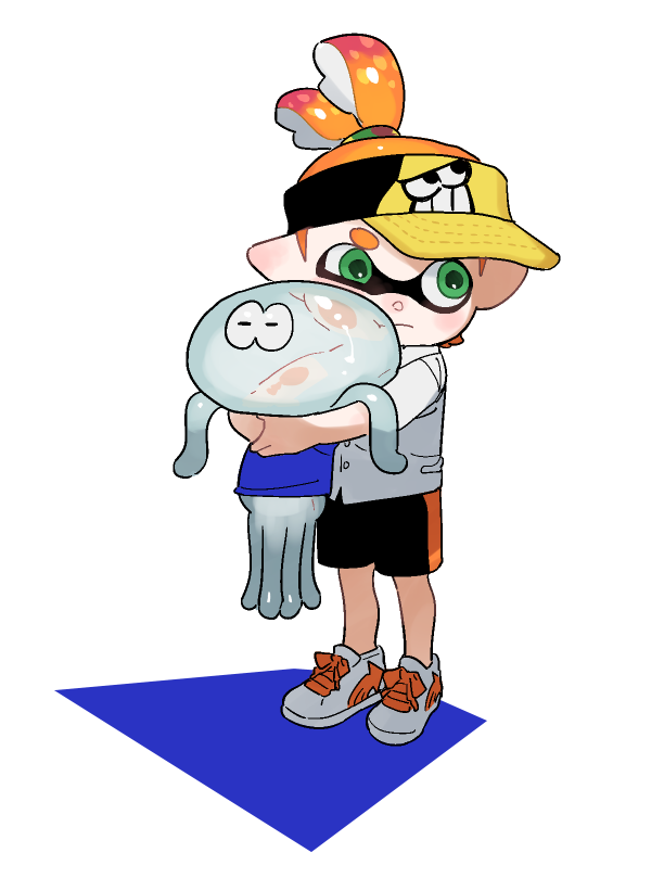 「今日はフォロ輪のいかちゃんたこちゃんお借りしましたありがとうございます 」|ぎんじろうのイラスト