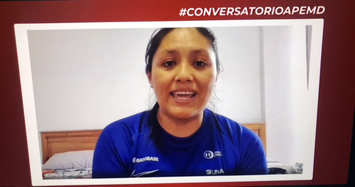 Jason_JS7's tweet photo. El deporte me enseñó que puedo lograr todo lo que me proponga, que siempre puede superarme. @apemdoficialpe #ConversatorioAPEMD https://t.co/GMYrMa9hJH