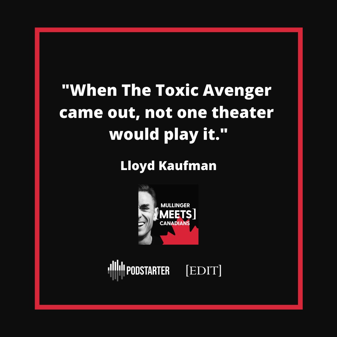 jamesmullinger's tweet image. This week I was lucky enough to interview my childhood hero, the director of The Toxic Avenger, @lloydkaufman. He was the first person I ever interviewed as a teenager so it was great to be reunited: 
podcasts.apple.com/ca/podcast/mul… 

@Troma_Team #troma