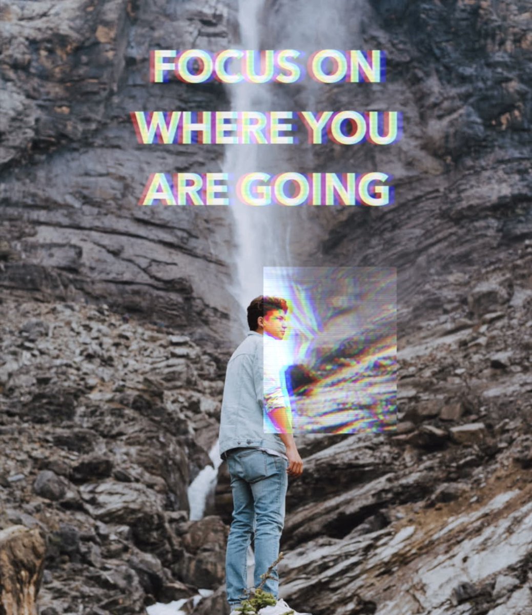 FOCUS on where you’re going. Not where you have been! Keep your eyes head!!