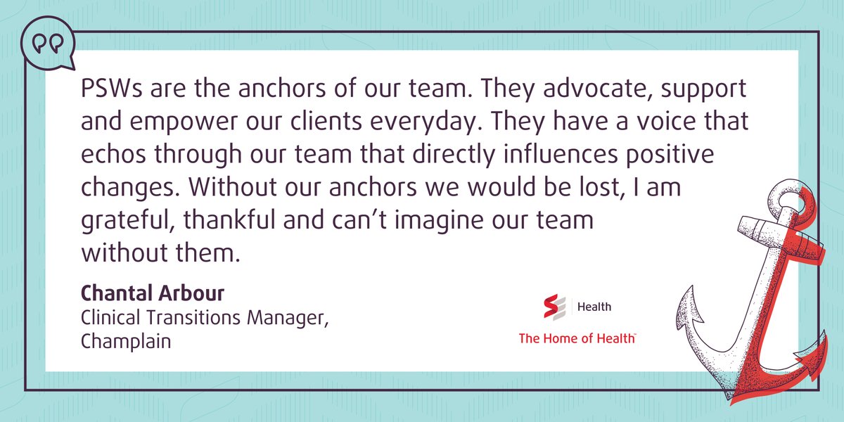 SEHealth_SEHC's tweet photo. Teamwork makes the dream work! And that’s certainly true of our PSWs who are incredibly important members of our team.
Thank you Chantal for telling us why you’re proud to work alongside PSWs! #PSWWeek #ProudToBeAPSW https://t.co/RYREIxgmST