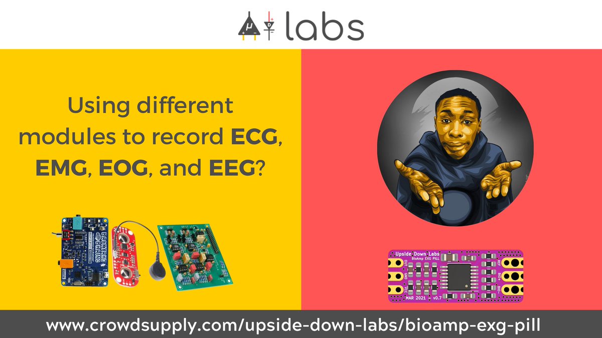 myupsidedownlab's tweet photo. BioAmp EXG Pill is the first and one-of-a-kind product that can measure all the biopotential signals be it ECG, EMG, EEG, or even EOG.

Subscribes for updates on @crowd_supply 
https://t.co/nOOVZWSTmY

#crowdfunding #electronicsdiy #hardware #OpenSource #khabylame #khaby https://t.co/IY8w8H6EjG