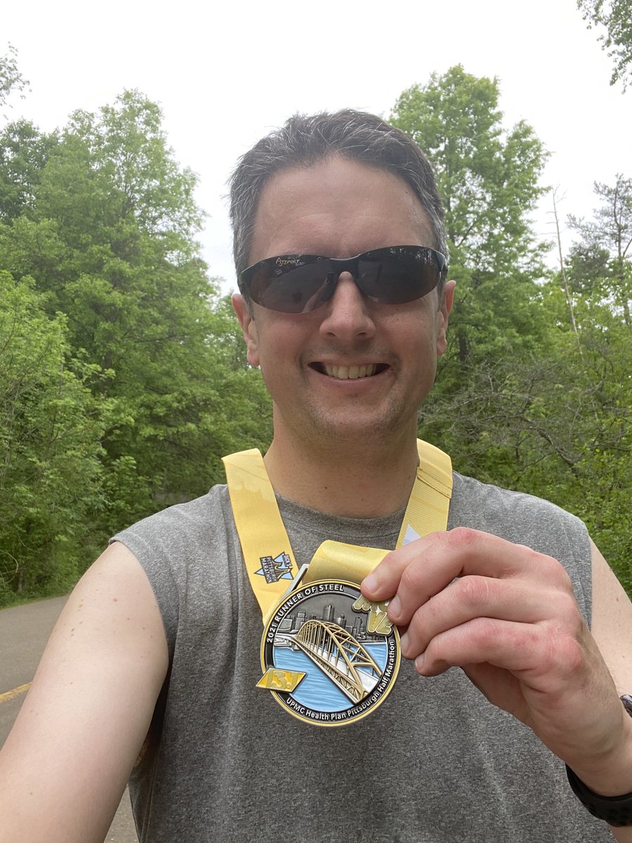 EricWFMJ's tweet photo. Completed the virtual Pittsburgh Half Marathon today. Hopefully my last virtual race! Looking forward to the in-person @YoMarathon in 5 months. 

Sign up and use the code ERIC21 to save 15%! 
#marathonambassador #runtheyo @PGHMarathon https://t.co/T6iz1RT5GT