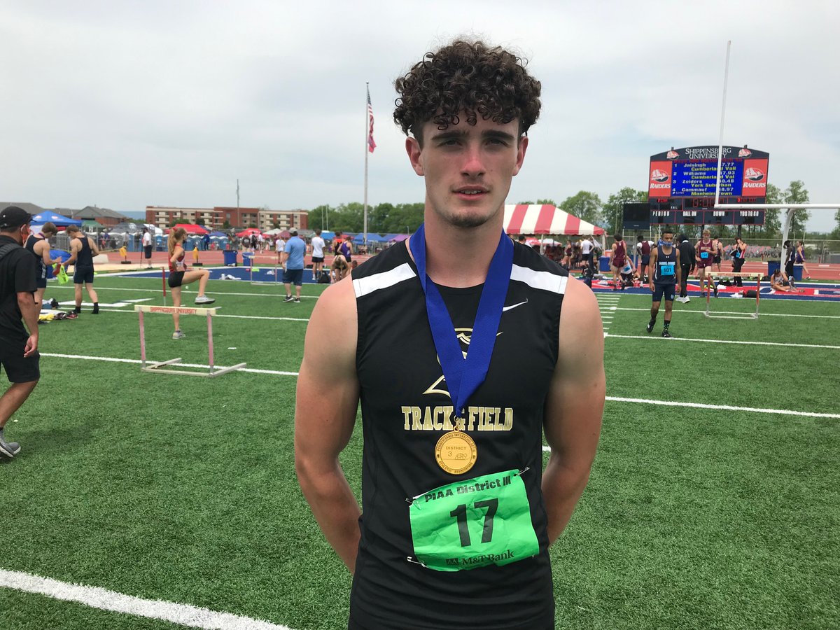 Berks Catholic's Will DeYoung, the District 3 Class 2A 400 champion. #berksgameday