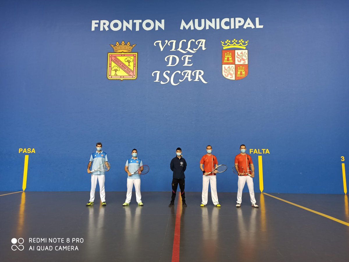 Fed_Pelota_CyL's tweet photo. Máster de frontenis (Iscar).
Saúl y Alfonso ganan en Iscar. Se impusieron en la final a Rafa y Sergio. https://t.co/sFEtYxEjhA