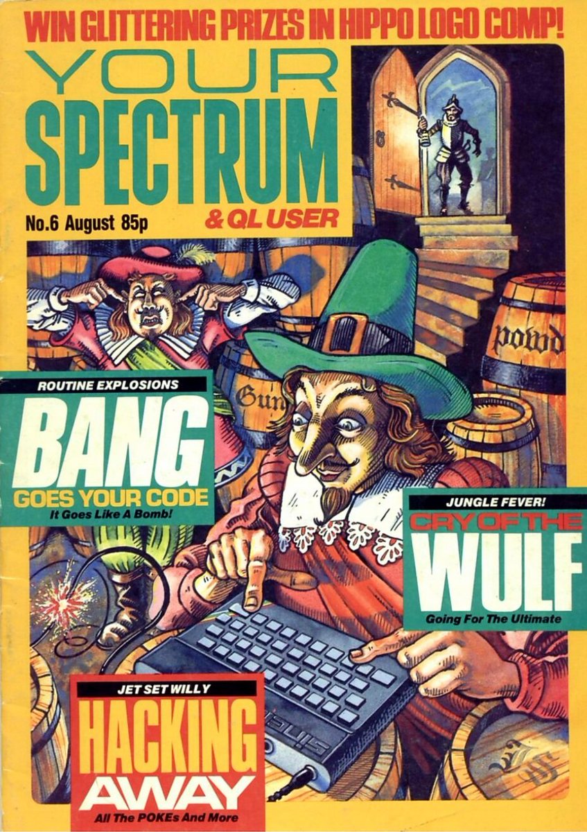 MarkRJones1970's tweet photo. Before that I did buy #YourSpectrum.1st issue I got was May1984, just after getting my #ZXSpectrum. Next buy was Aug1984 (still had a paper round £3.50p/w). Sept1985 I was at the Co-Op (£10p/w!)so started buying it every month which carried on when it changed into #YourSinclair https://t.co/KxwkEdF4Jm