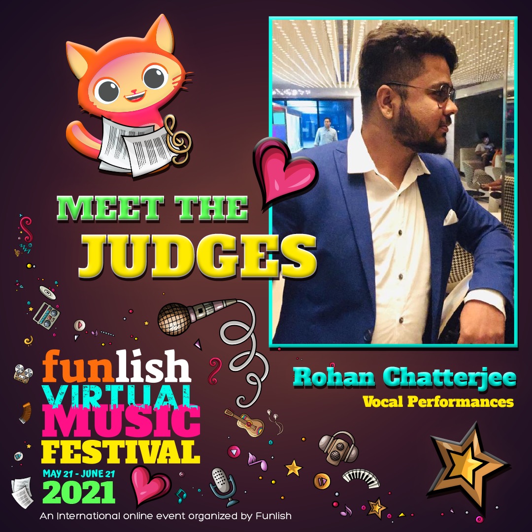 Meet the judge of Week 1 (Vocal Week) of Funlish Virtual Music Festival.

Click here to know more about him:-
facebook.com/21938240822233…

#funlish #funwithenglish #funlishvirtualmusicfestival #fvmf