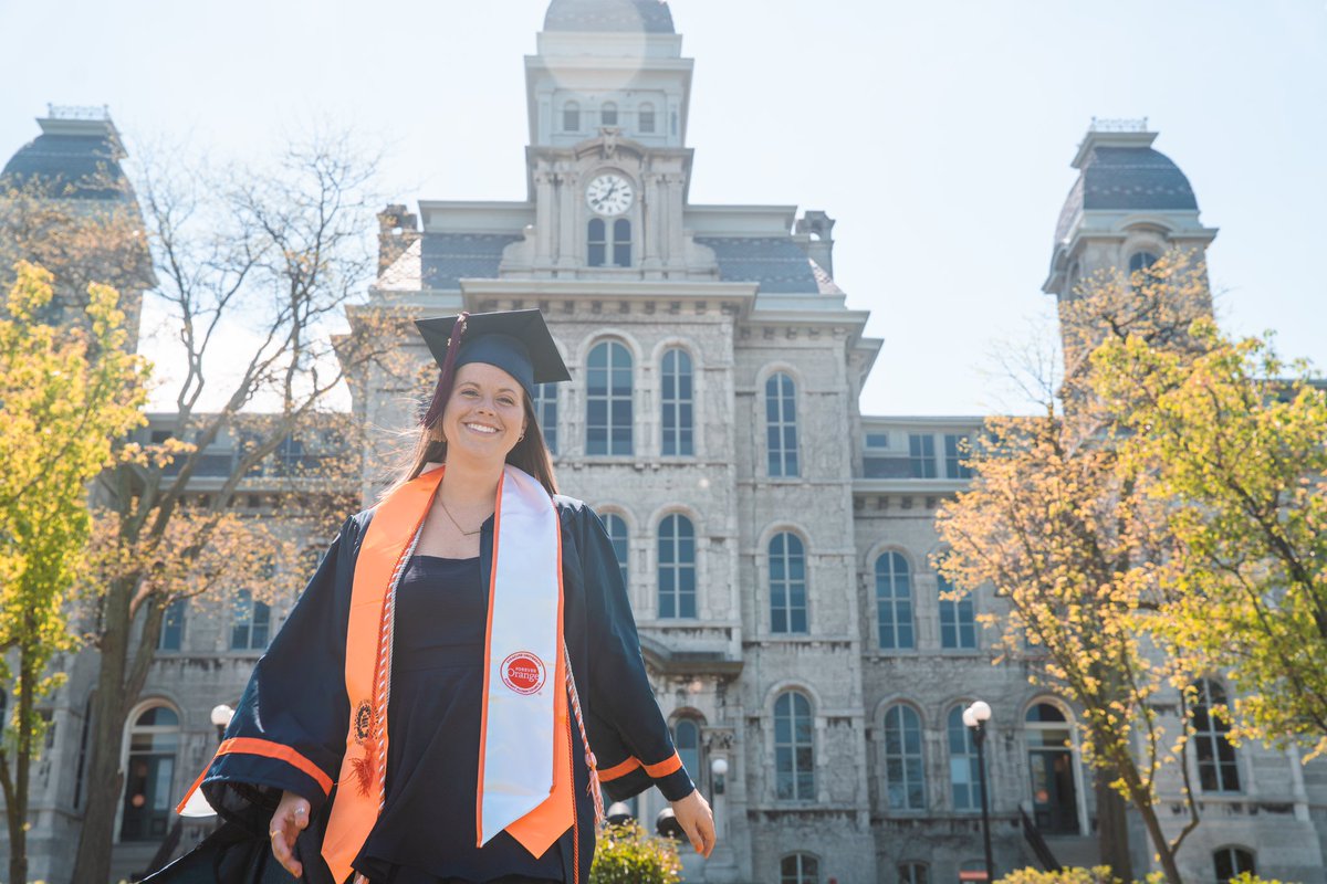 SailerFrancesca's tweet photo. Tomorrow! After 4 years of learning and growing, my time at @NewhouseSU with @NewhousePR and @WhitmanatSU studying marketing management is coming to a close! Leaving this place with knowledge, lifelong friends and a new favorite color🧡💙 https://t.co/NaxbLEeLBJ