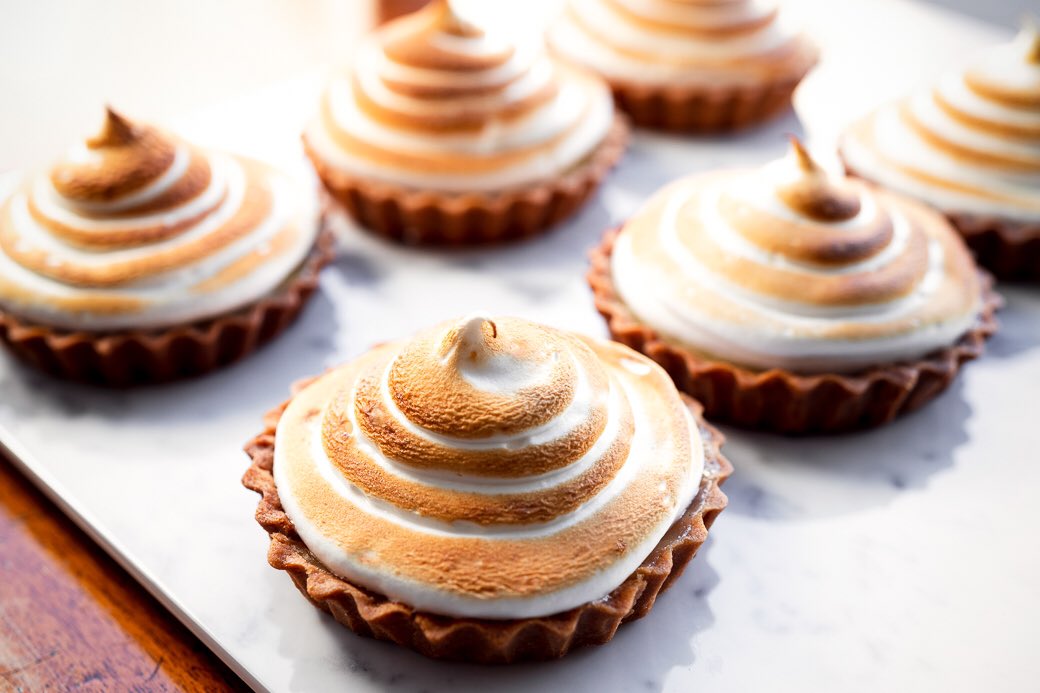 tartbysugardou2's tweet photo. Based on Sugardoughโs hugely popular lemon meringue pie ๐ you can have these tarts all to yourself - available every day @ShelterHallMkt until 10pm #brightonbeach #sharingnotsharing https://t.co/bOjwR5wNl6