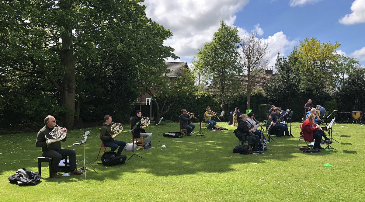 BlackpoolSymph1's tweet photo. Back to playing live music again this afternoon. It was fantastic to be playing together again for the first live rehearsal of our centenary +1 season. Joyful. Weβve all really missed it. @HHconductor #bringingmusicback https://t.co/l8dPVyHeG4