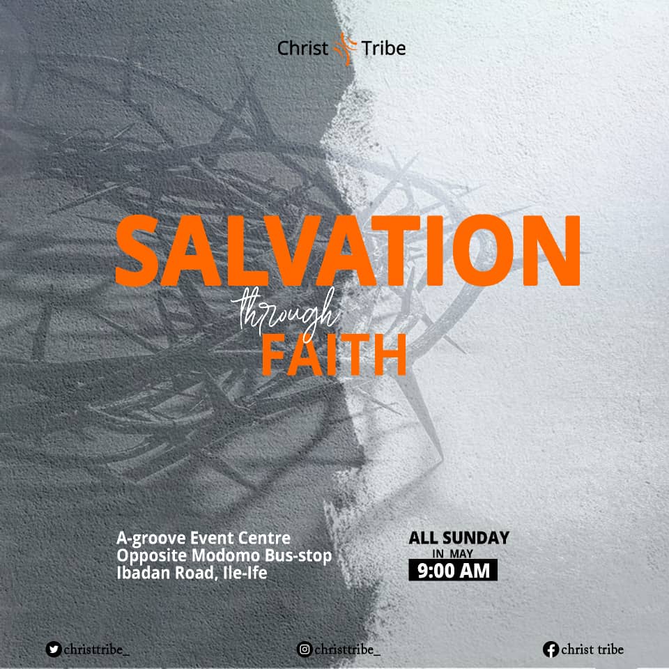 ChristTribe's tweet photo. Sunday Service is tomorrow!
Over the past few sundays we have been talking about "SALVATION THROUGH FAITH" and what it means for us.
Join us tomorrow as we continue on the 5 events of salvation.
See you in church!
#Family
#Strongerbelievers
#Greatleaders
#ChristTribe https://t.co/HcRSzDt8o8