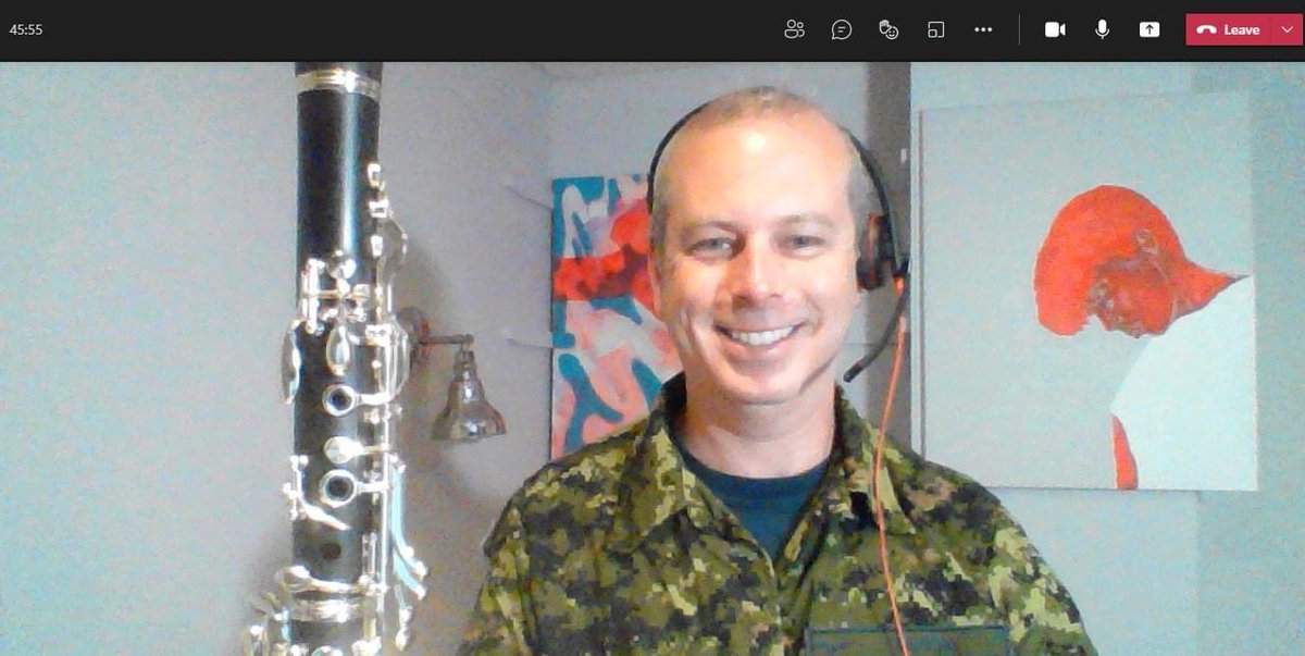 adam_mobbs's tweet image. Now that was cool!

Had a blast connecting with music cadets from across Ontario.  Nice to see RCSU keep the music program relevant through virtual lessons and level testing.  Best part, having a beginner clarinet player make a sound for the first time (after weeks of trying).