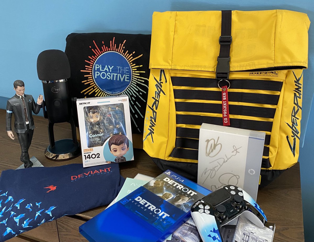 BryanDechart's tweet photo. < RT to Announce HUGE PRIZES! - 9 of 10 >

WIN this Cyberpunk 2077 Backpack! or one of MANY epic prizes every hour!

Join us Celebrating #DetroitBecomeHuman’s 3rd Anniversary Tues May 25 on https://t.co/HL4I6wkJzB from 10a PT

We’re playing the whole game on PS5 in one go! https://t.co/vf2LjRAwj7
