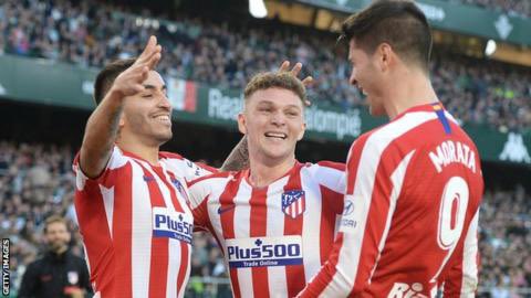 🎉 Congratulations to <a href="/trippier2/">Kieran Trippier</a> and Atletico Madrid who have just been crowned CHAMPIONS of Spain!! 

🇪🇸 GET IN THERE TRIPPS!!!! 👏🏼 👏🏼 👏🏼 

#twitterclarets