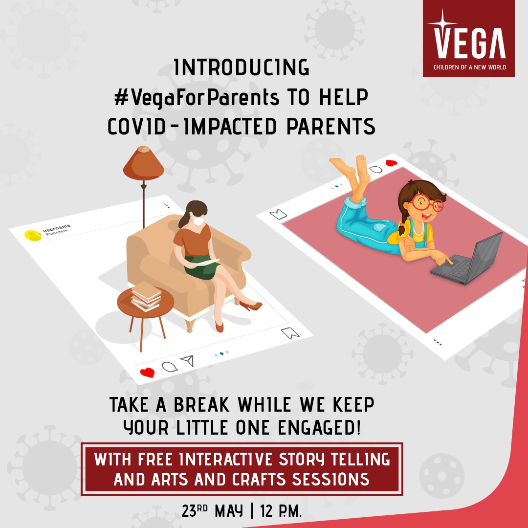 We are helping Covid-affected parents take a much-deserved break. An hour where we keep their kids engaged - so they can rest, relax and take a little time out for themselves. Register through forms.gle/dMK2PnwC911pzF…

#Covid19 #EngagingActivities #Children #Recover #PBL