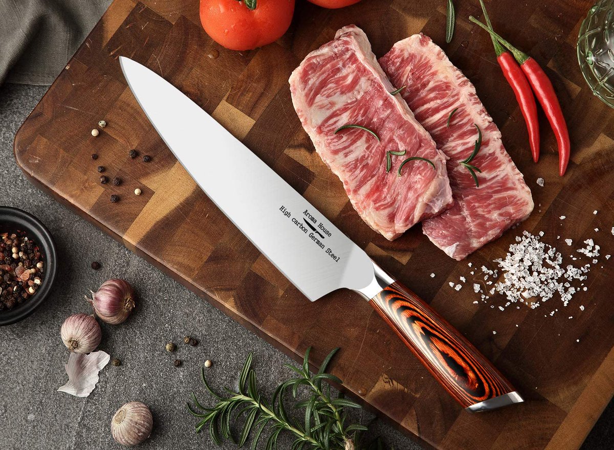 ToolsOfChef's tweet image. High-quality Carbon Stainless Steel greatly improves the hardness of the Cooking Knife at 58-60 RHC. Its can maintain sharpness long time, wear resistance, durable, anti-rust/corrosion, cutting like a master chef.

toolsofchef.com

#knives #Knife #knifecollection #chef