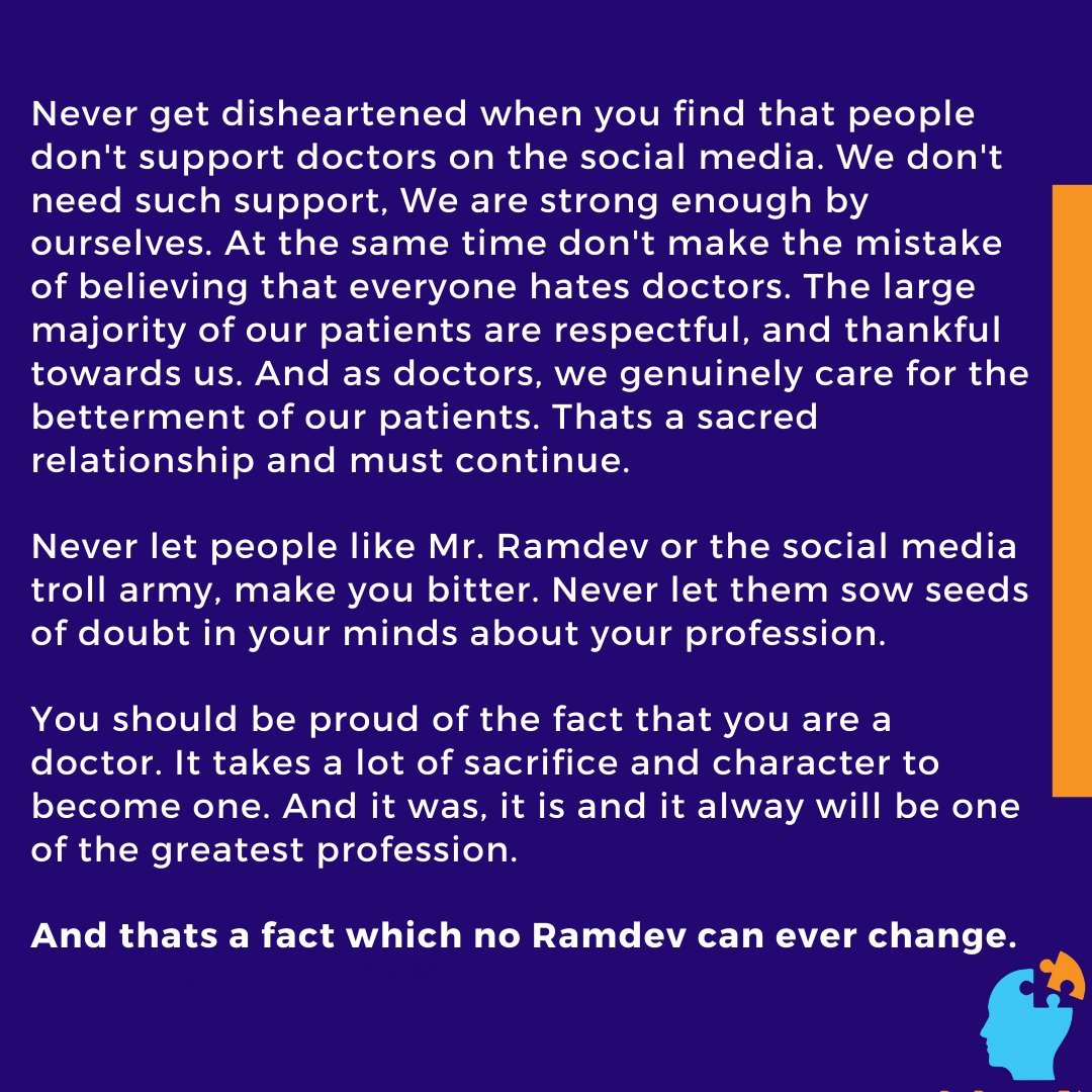 drpraveenpsy's tweet photo. Dear medical students/residents. Never get disheartened. https://t.co/UKtHN7VbJg