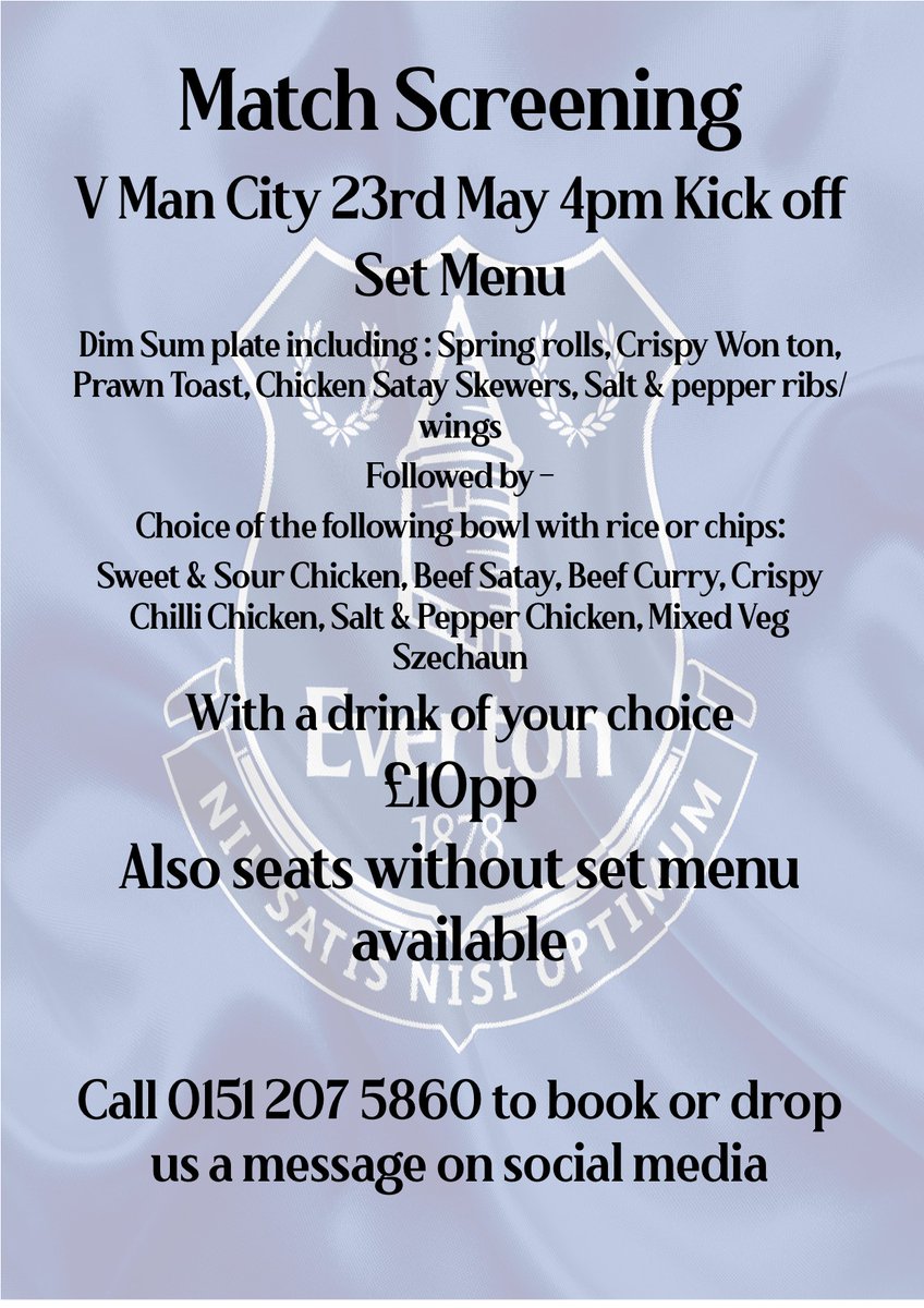 Thanks to everyone whos booked tomorrow. We are fully booked. The set menu will be served at 2pm. The kitchen has outside catering commitments so anyone who is late in will miss part of the menu so please ensure you are prompt. I bet you a portion of sui Mai we make europe.....
