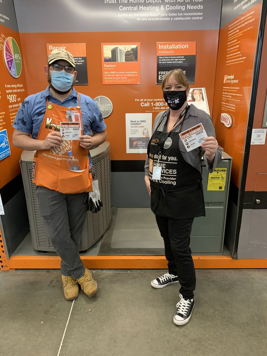 KrisCarring_THD's tweet photo. Just had a wonderful PK with Debbie. Thank you for all the knowledge it will be a great help. #D175LeadEvents @TC_DDonovan @AndrewCTHD @murphyalex52 @TComfortHVAC @HomeDepot https://t.co/NFwEjPNuOP