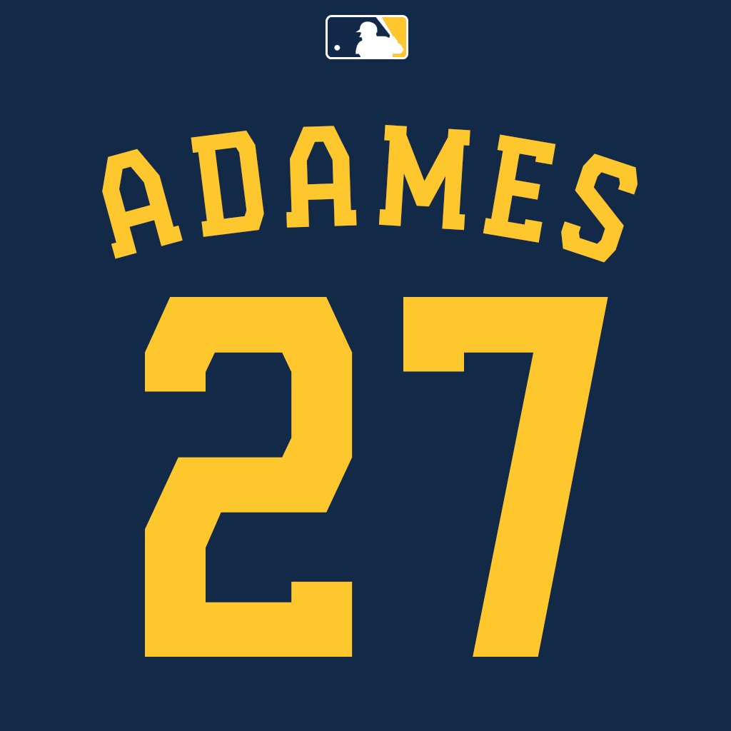 NumbersMLB's tweet photo. INF Willy Adames (@willya02) will wear number 27. Last worn by RHP Jordan Zimmermann earlier this season. #Brewers (thanks to @Todd_Rosiak) https://t.co/8Hhbso4ddh
