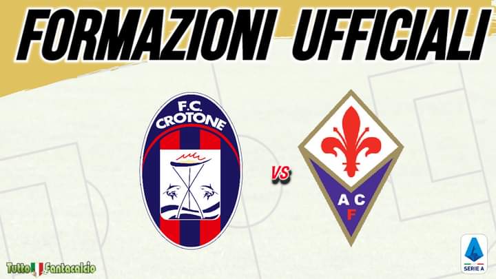Tutfantacalcio's tweet photo. ⚽Formazioni Ufficiali #CroFio
✅ #CROTONE (3-5-2): Crespi; Djidji, Marrone, Cuomo; P. Pereira, Messias, Cigarini, Benali, Molina; Ounas, Simy
✅ #FIORENTINA (3-5-2): Terracciano; Venuti, M.Quarta, Caceres; M.Olivera, Bonaventura, Pulgar, Castrovilli, Biraghi; Ribery, Vlahovic https://t.co/89O8eeuIlo