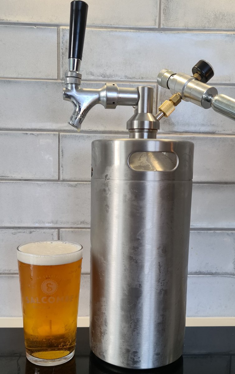 twickerman's tweet photo. I've gone for the big boy today. And my favourite @SalcombeBrewery ale - Pale. Cheers 🍻😋🍻😘🍻  #themuttsnuts #beeroclock #drinklocal https://t.co/NDcwbrNFKo