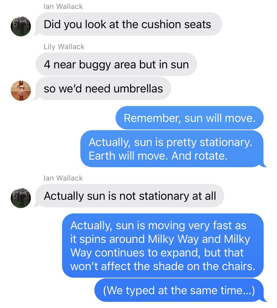 MSWallack's tweet image. This passes as normal in our family.