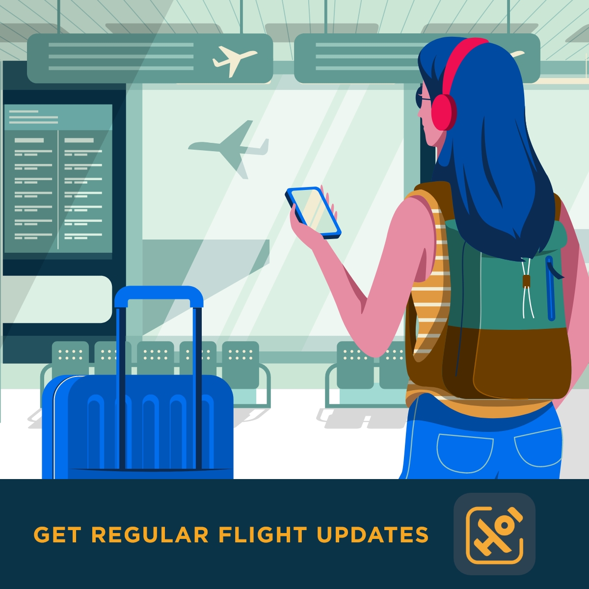 Hi2HOI's tweet photo. Which terminal? Which gate? Is my flight delayed? When does the boarding start? Stay on top of your flights! Track them with Hoi and we will send you real time notifications! Say goodbye to travel anxiety, say hi to #Hoi #DelhiAirport #HyderabadAirport #FlightStatus #TrackFlight https://t.co/0RFNwnizs4