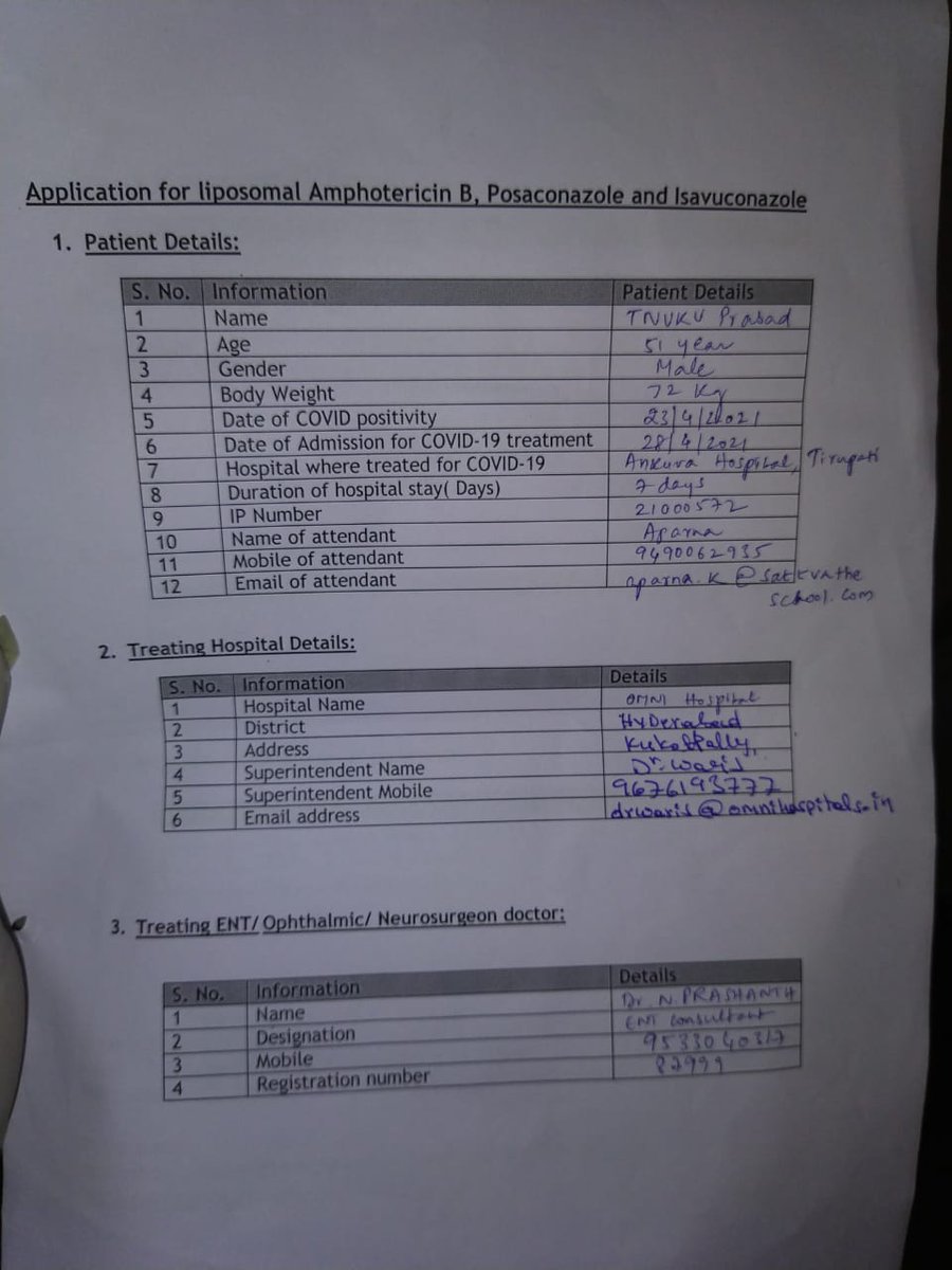 Vishnu_DKN's tweet photo. @DMETELANGANA @KTRTRS sir please help. Need Liposomal Amphotericin - B at Omni Hospital, Kukatpally, Hyderabad.This person is in urgent need of it. https://t.co/bgX5X3MiL7