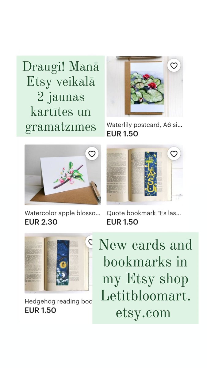 letitbloomart's tweet photo. I have updated my shop with new cards and bookmarks. https://t.co/TFuFhHr7aN #etsy https://t.co/ITnKUHMoeE