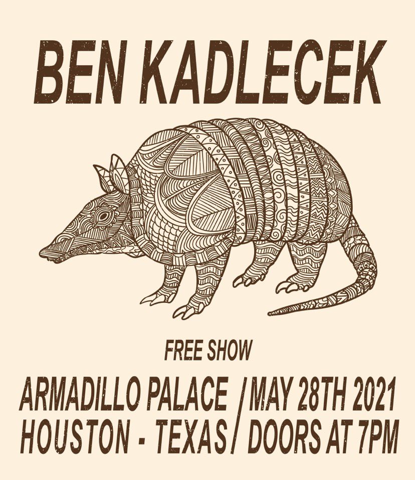 Hey Houston, we’re playing a free show on Friday. That’s right it costs $0.00 to come hangout at <a href="/ArmadilloPalace/">Armadillo Palace</a>. See y’all 🤙🏻