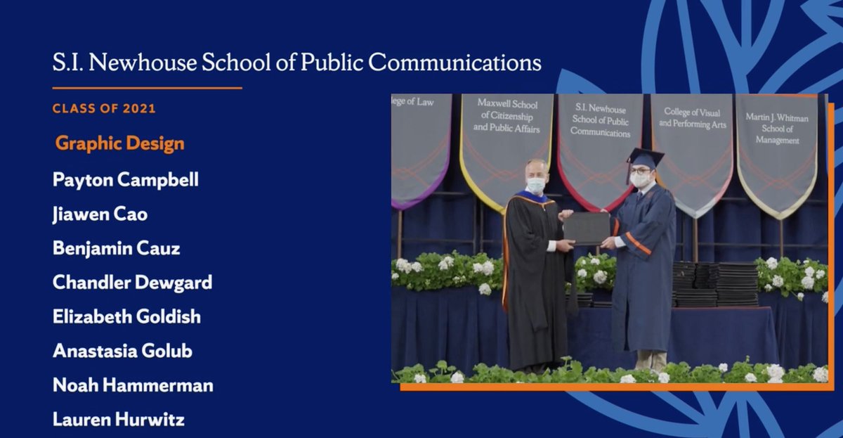 🍊🍊🍊 WOOOHOOO the wild weekend has begun ! So thankful and proud to be a graduate of <a href="/NewhouseSU/">Newhouse School</a> and the <a href="/NewhouseVIS/">Visual Communications</a> program :) #Classof2021
