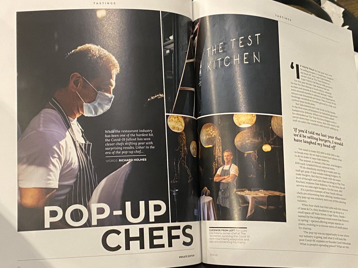 danlikeswine's tweet photo. Magazine distractions in the Slow Lounge: @EllermanHouse sommelier Wayve Kolevsohn and The Homestead at @HazendalWine featuring in @RykNeethling’s @valdevieestate, and @TestKitchenCT’s Luke Dale-Robert’s and @garethferr starring in #PrivateEdition. #DRLW https://t.co/zNQLCtH6h9