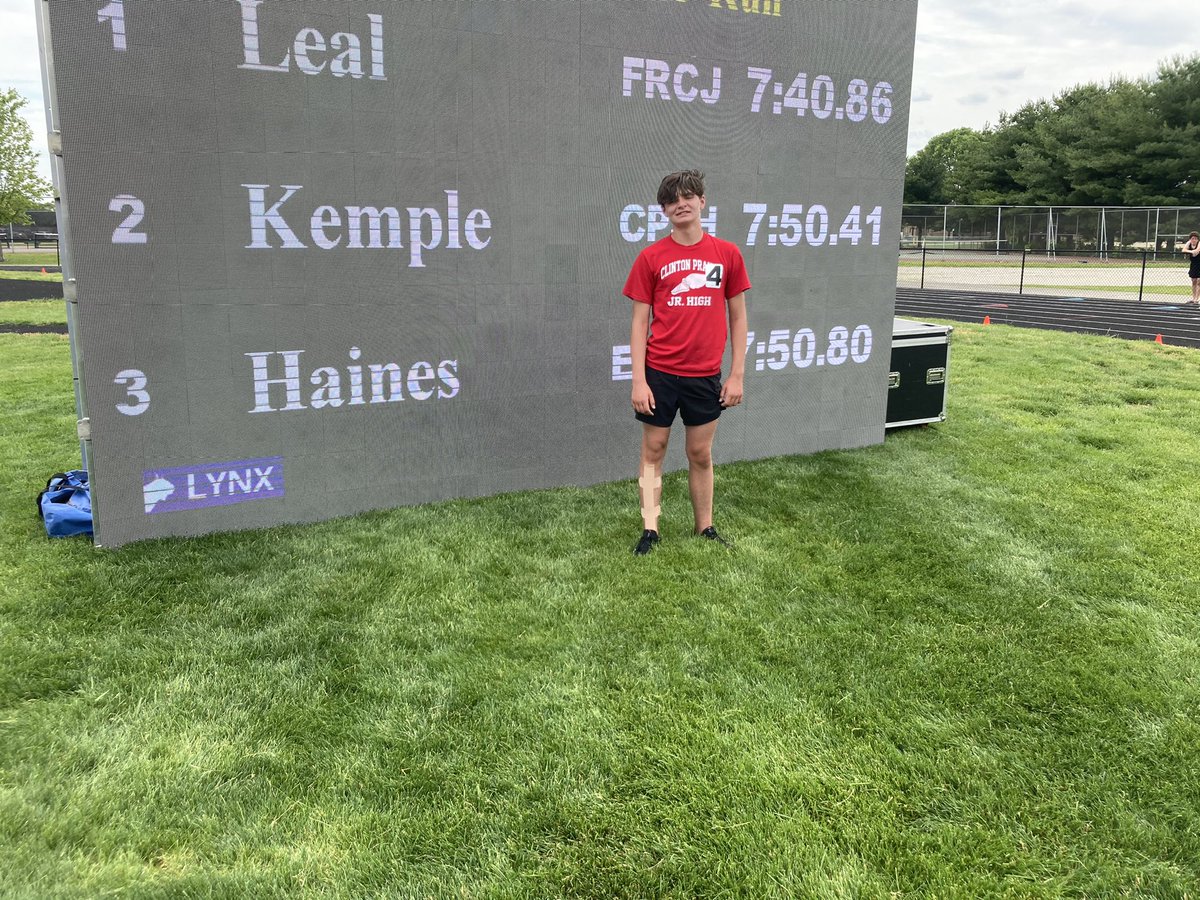 Clinton Prairie JH Track tweet media