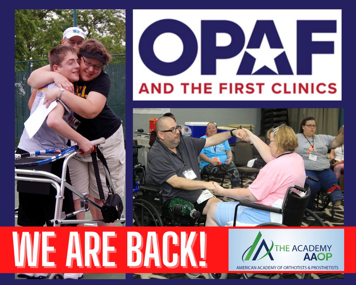 opaf's tweet photo. WE'RE BACK! With American Academy of Orthotists &amp; Prosthetists. Stay tuned for a #FirstClinic near you! https://t.co/5gNMunKs5e