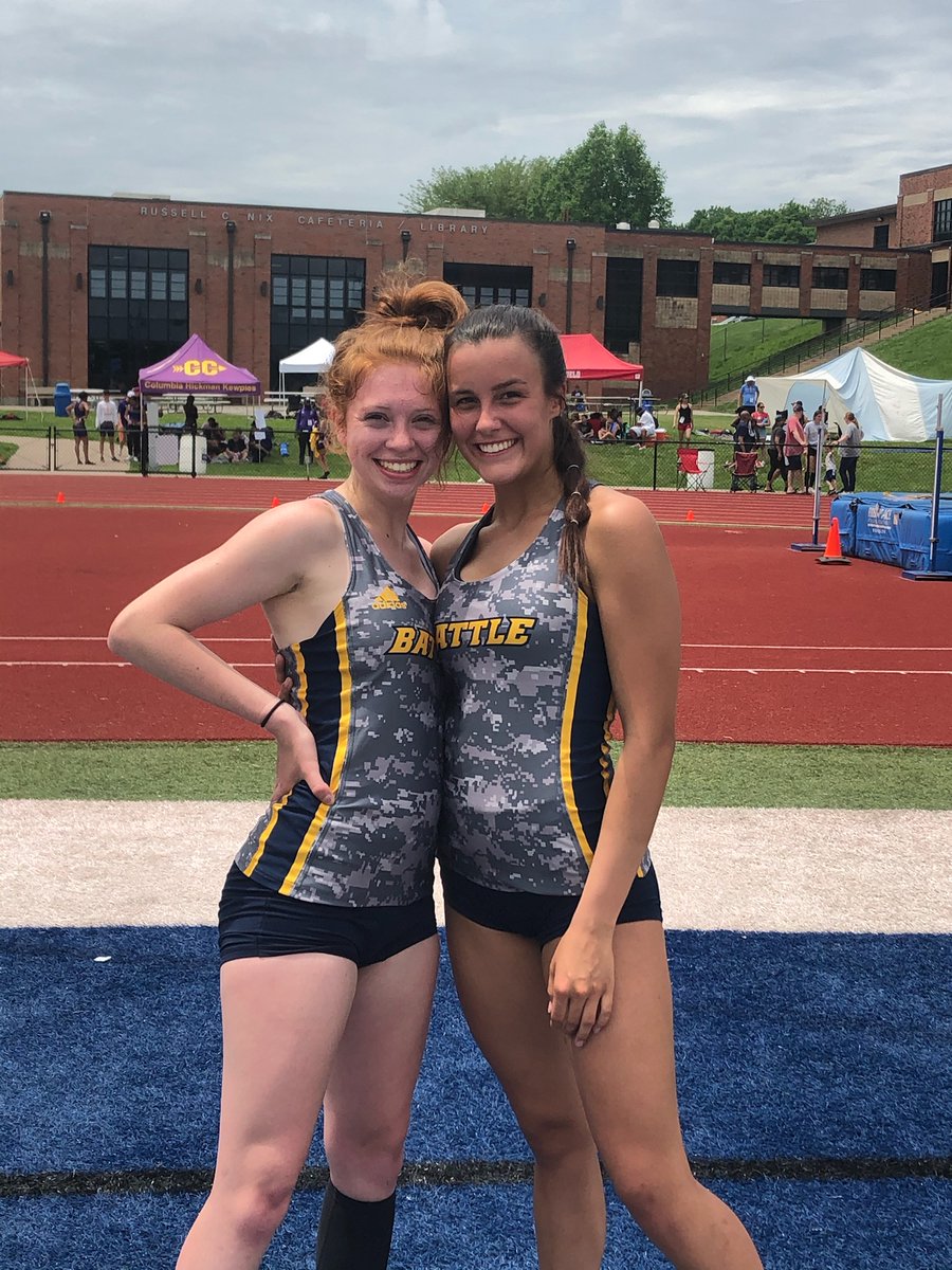STATE QUALIFIERS: Keyleigh Reichert and Lauren Bailey both qualify for state in the pole vault!