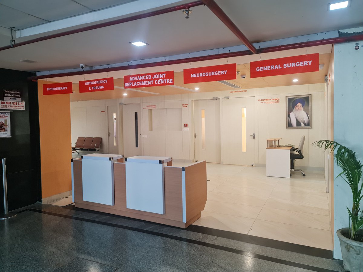GaganSa33300943's tweet photo. New opd wing ..#Orthopedics and #jointreplacement #sohanahospital mohali https://t.co/iyM3ZqIL9w