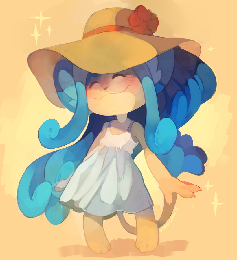 Sony_Shock's tweet photo. Simipour Kofimission~! ☕️ And another time I went with a colored sketch when it was meant to be monochrome >v>' Oh, well! Lucky! -v- For @Loppdrop ( https://t.co/zBJfdOml4Z ) https://t.co/h6EKS0MeAj