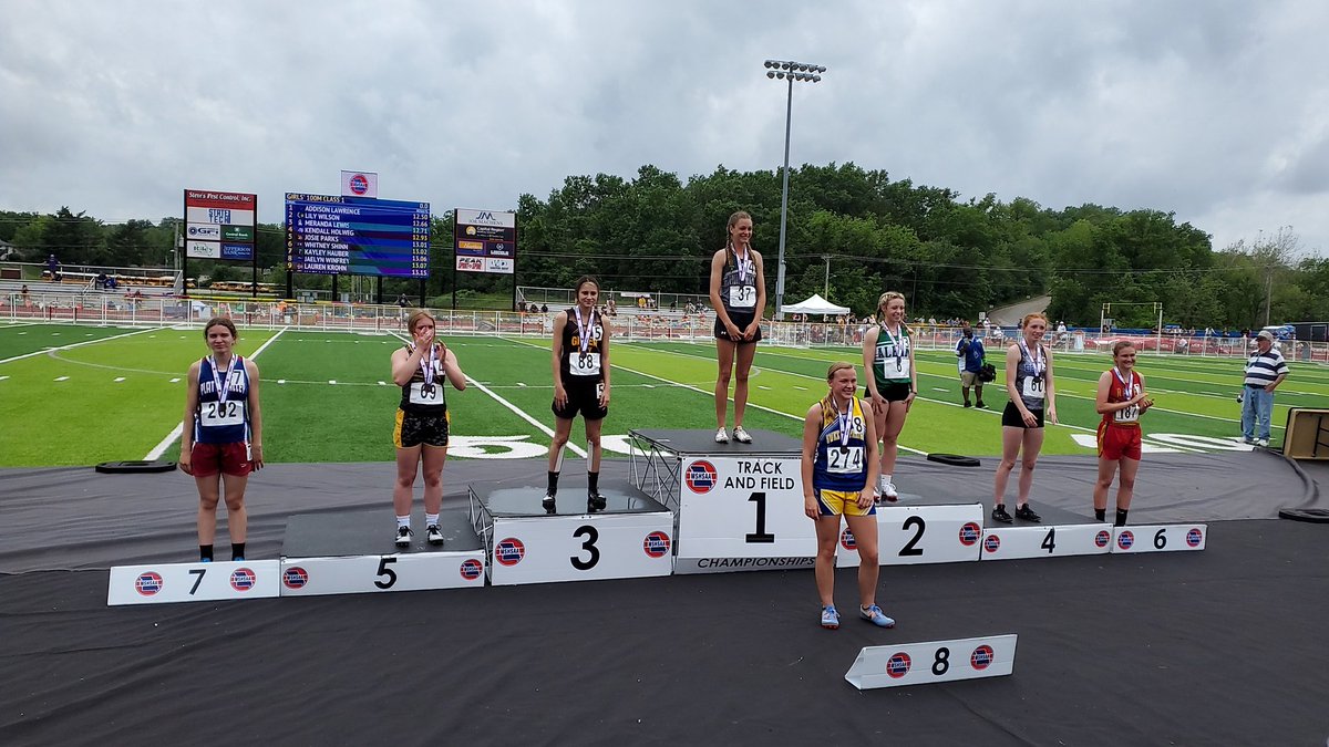 SportsMDF's tweet photo. Kayley Hauber is 7th in 100 https://t.co/xnUfeef91u