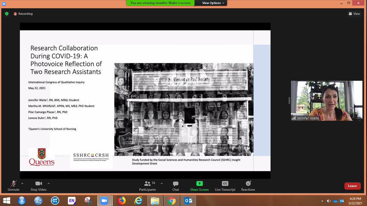 Queen's School of Nursing was well-represented again today at the International Congress of Qualitative Inquiry with presentations by Dr. Camargo &amp; grad students Jennifer Waite &amp; Martha Whitfield-well done everyone! <a href="/KTerna/">Erna Snelgrove</a> @DrCamargoPlazas #iciq <a href="/JenniferWaite04/">JenniferWaite</a> @MarthaWhitfield