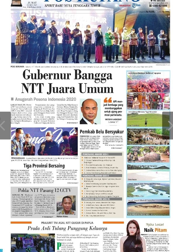 apiaward's tweet photo. Berita cetak tentang #APIawards2020 #IndonesiaTourismAwards https://t.co/L2Qvt8dOyN