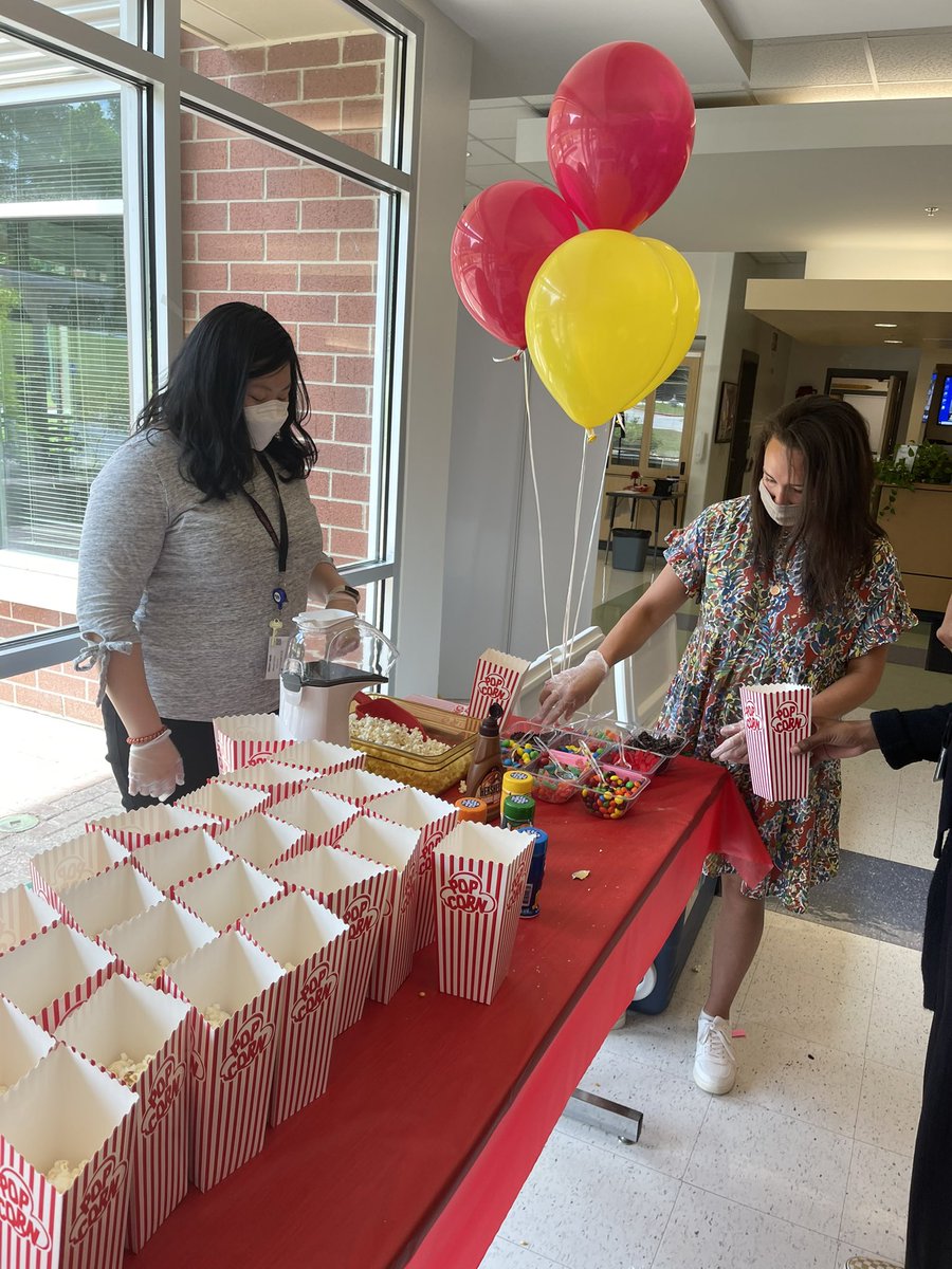 ISESadmin's tweet photo. The @IsonSpringsES PBIS coaches celebrated the staff with  “Pop-Out” early day!🍿 Popcorn &amp; drinks as they popped out...a reward for their hard work this year.  #ISESstrong ❤️🖤 @PrincipalSWhite @FultonCoSchools @fcspbis @MaribelbellEds @erichollinhead https://t.co/V0i3RZQNTy