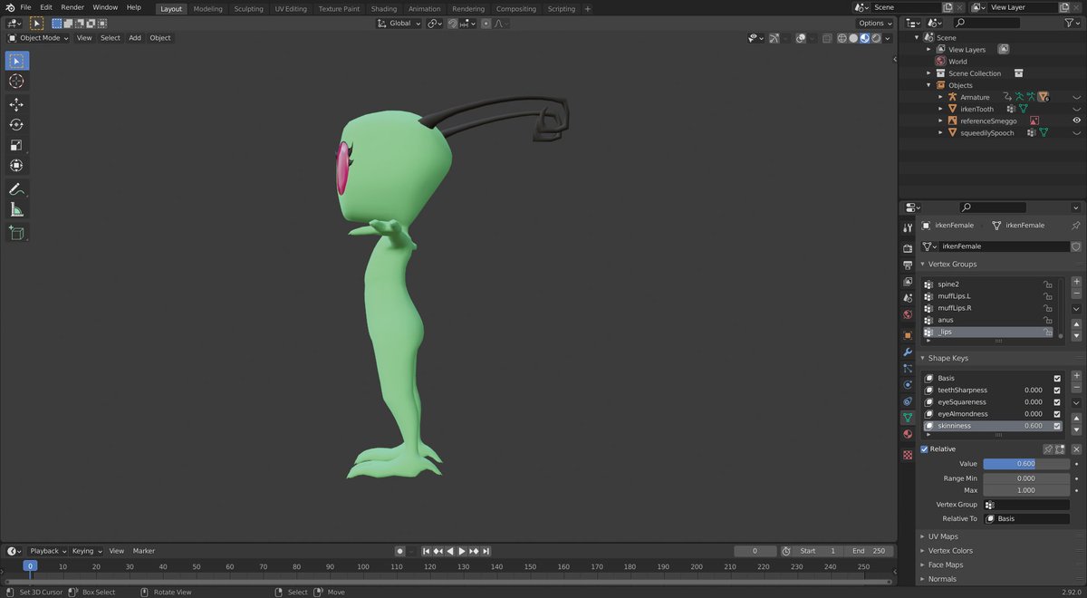 chamoisyll's tweet photo. #invaderzim #invadertenn #blender @CynadiaDraws's reference has turned into this :v https://t.co/xKaEpWUn6H