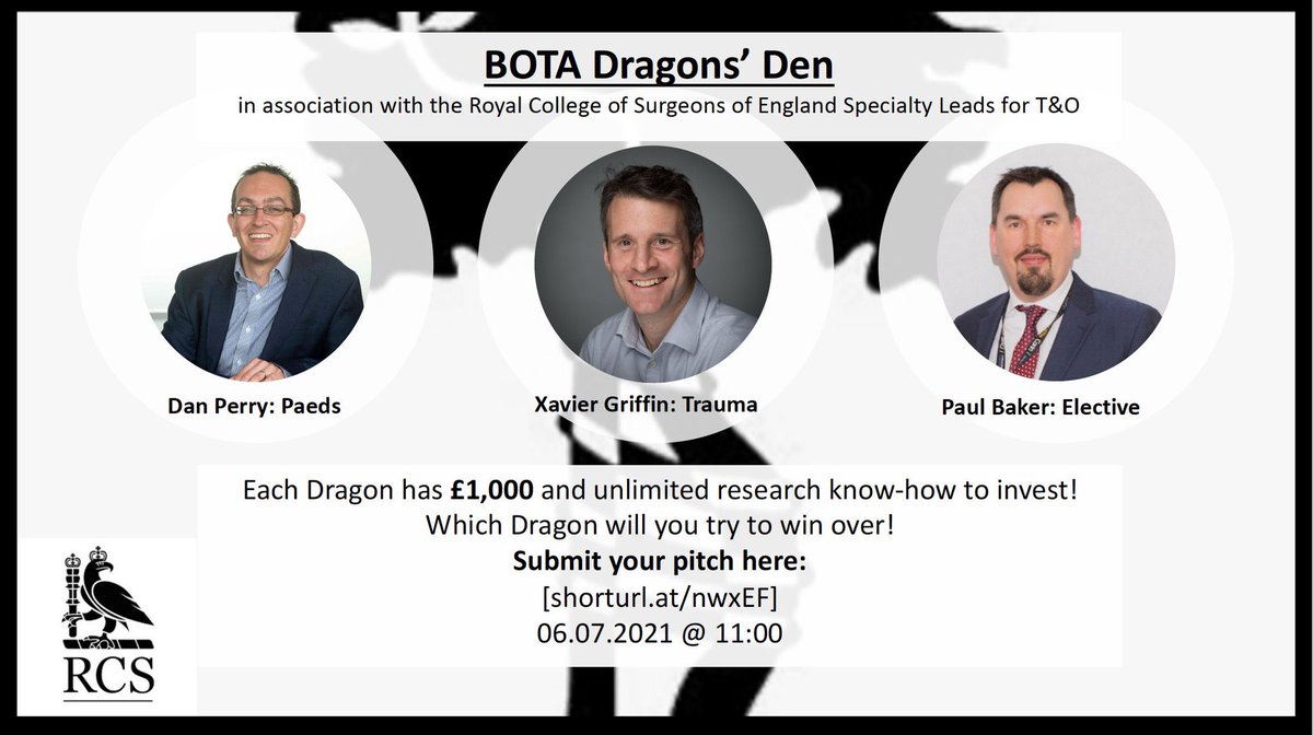 Get your study leave in by Monday to avoid disappointment! 

BOTA’s FREE Virtual Congress, our 3 fantastic subsidised Pre-Congress Courses, Research Dragon’s Den &amp; our AGM are only a few of the amazing opportunities that you don’t want to miss!

bota.org.uk/congress-2021

#BOTA2021